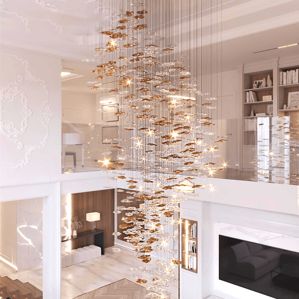 Osternia Glass Chandelier-Moonnatur