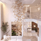 Osternia Glass Chandelier-Moonnatur