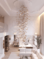 Osternia Glass Chandelier-Moonnatur