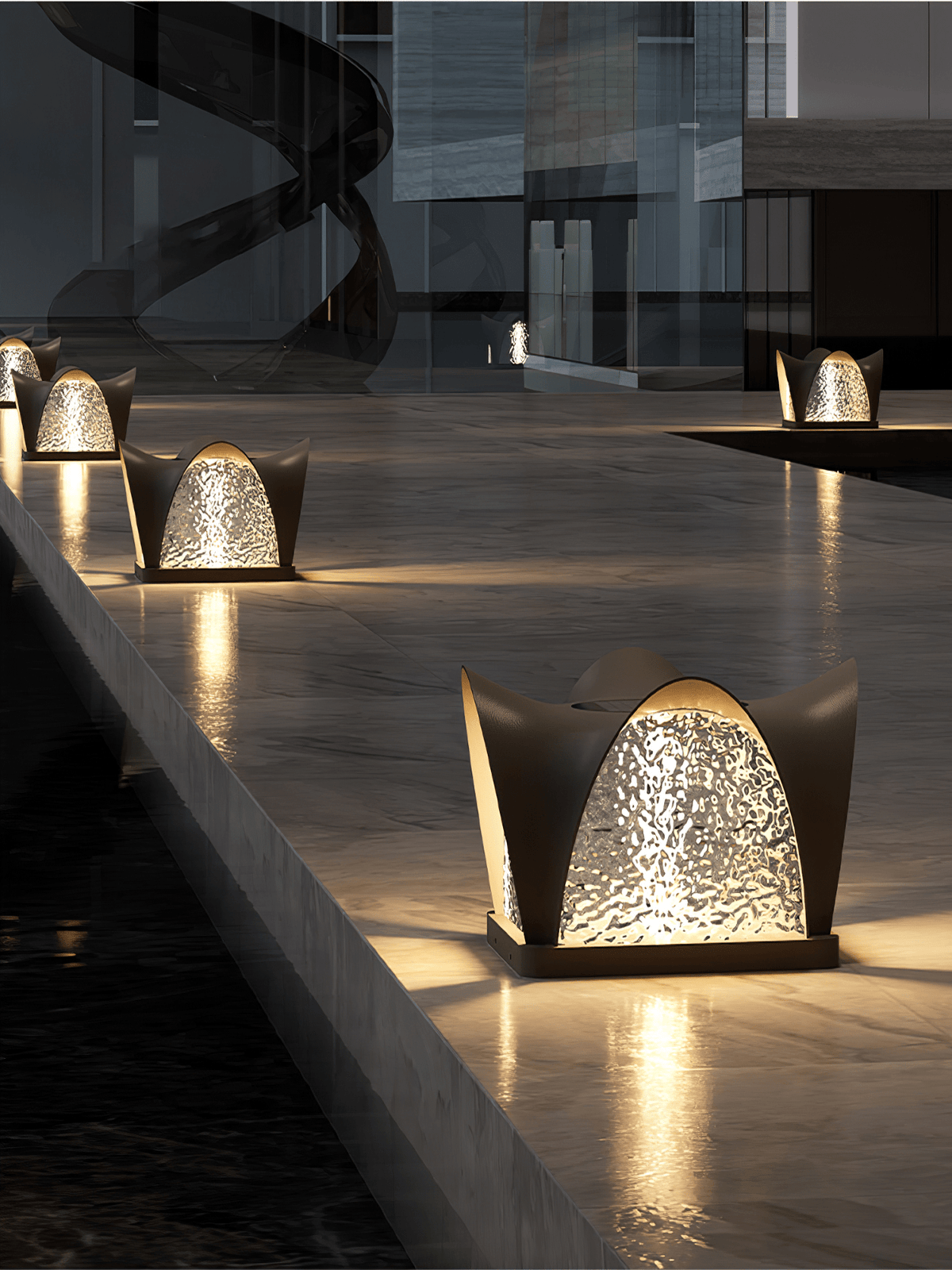 Baldenmoss Acrylic Outdoor Light-Moonnatur