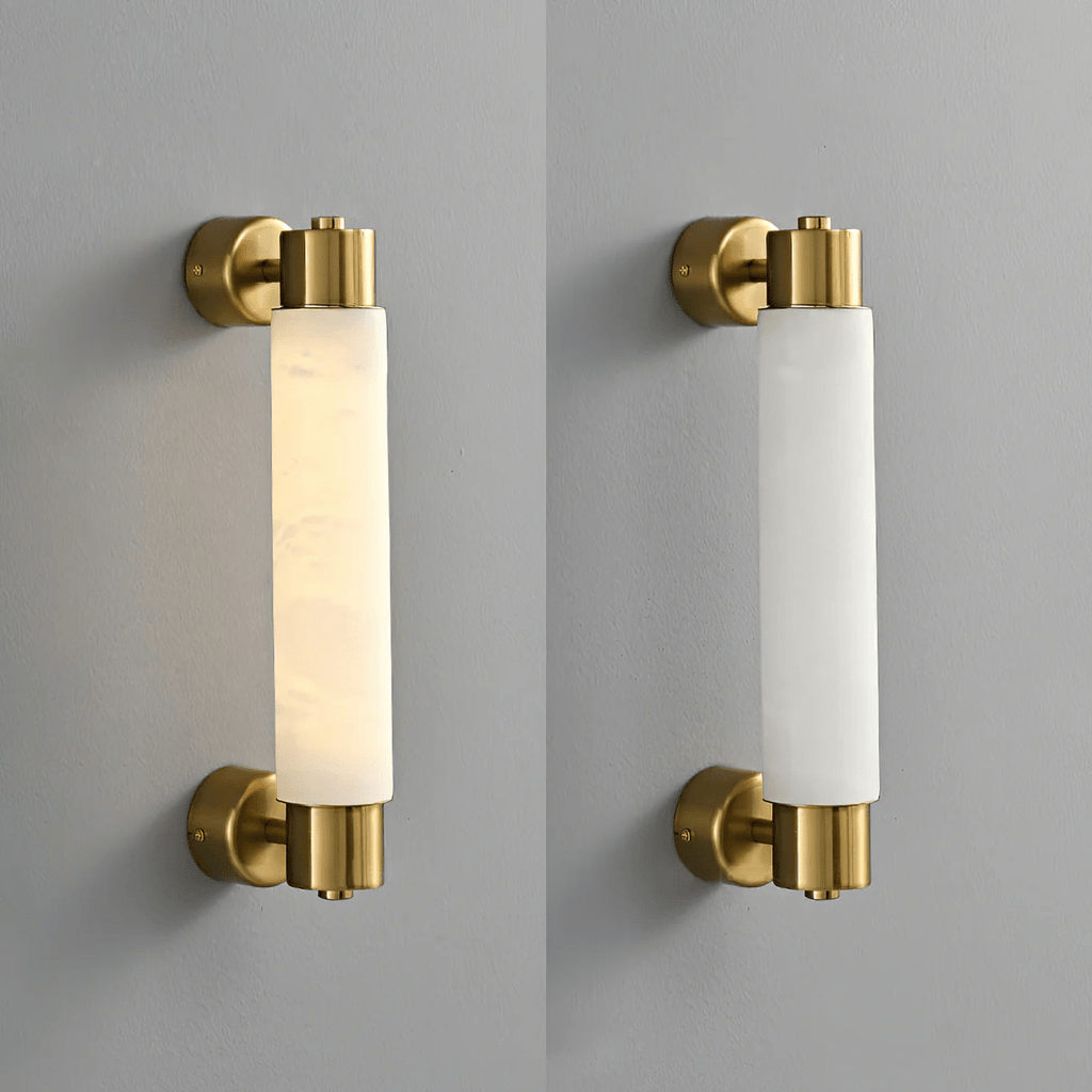Verrenhaven Alabaster Wall Light-Moonnatur