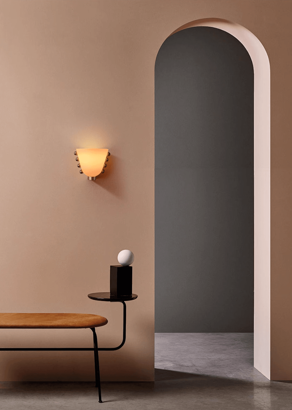 Lindelfield Glass Wall Light-Moonnatur