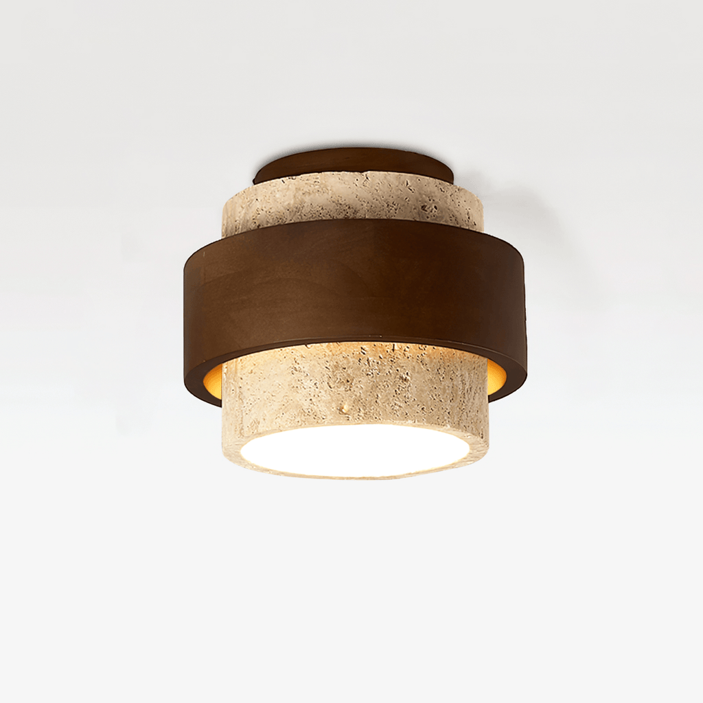 Ulvenvale Travertine Ceiling Light-Moonnatur