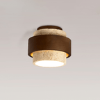 Ulvenvale Travertine Ceiling Light-Moonnatur