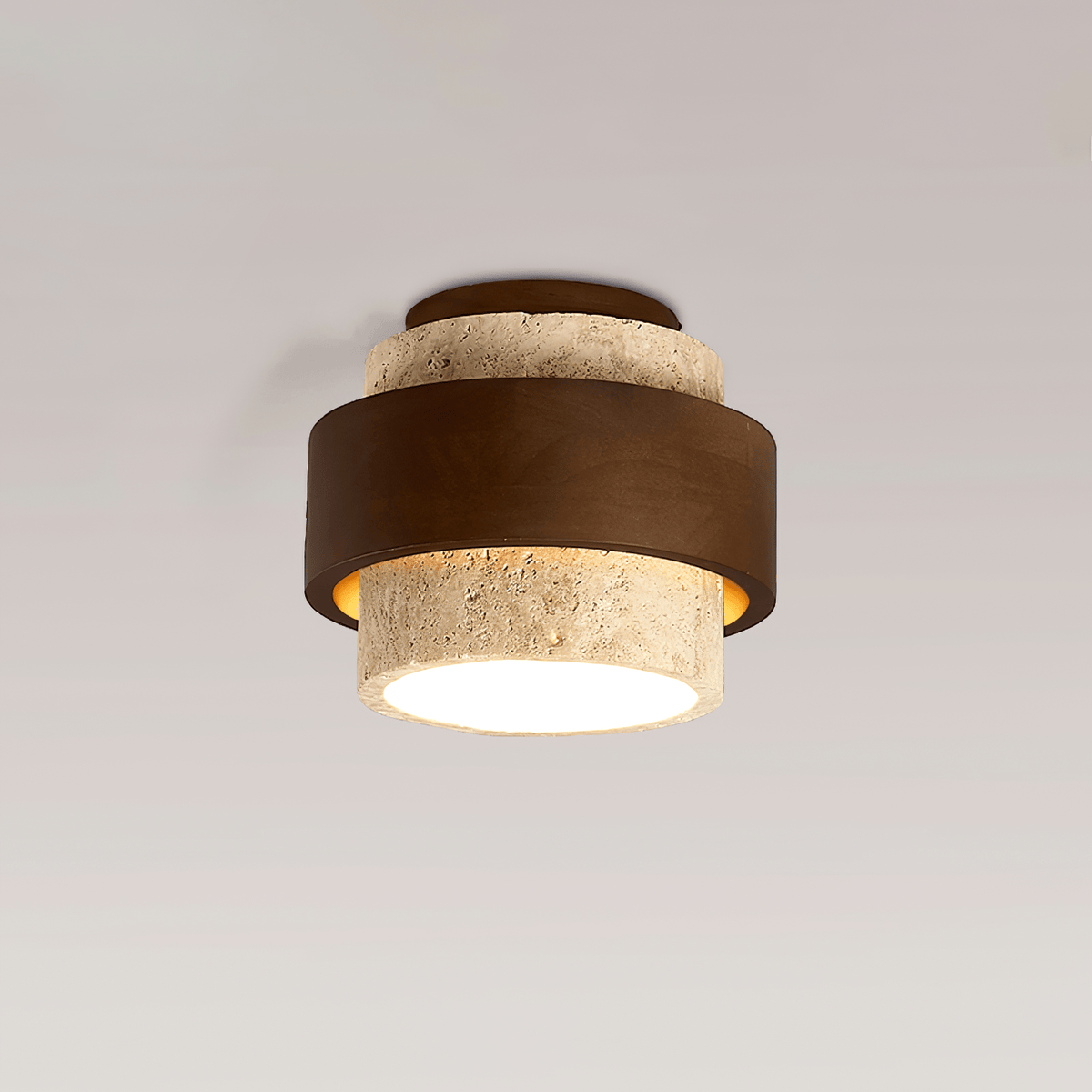 Ulvenvale Travertine Ceiling Light-Moonnatur