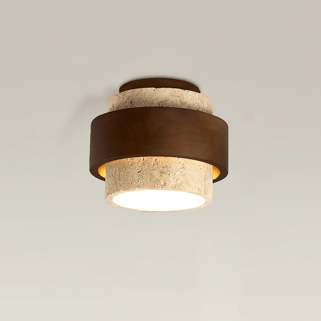 Ulvenvale Travertine Ceiling Light-Moonnatur