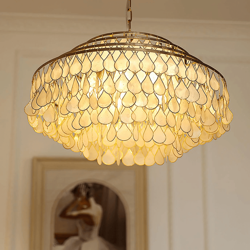 Savenwyn Shell Chandelier-Moonnatur