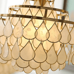 Savenwyn Shell Chandelier-Moonnatur