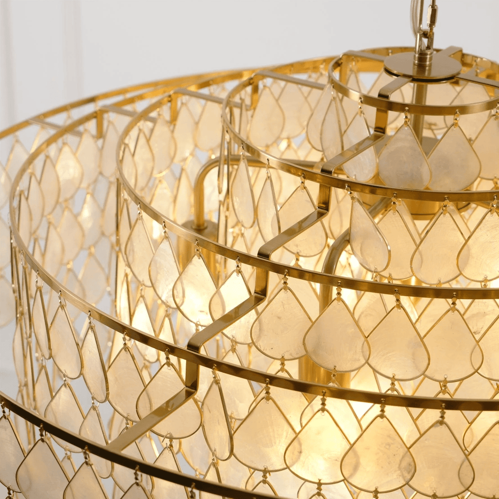 Savenwyn Shell Chandelier-Moonnatur