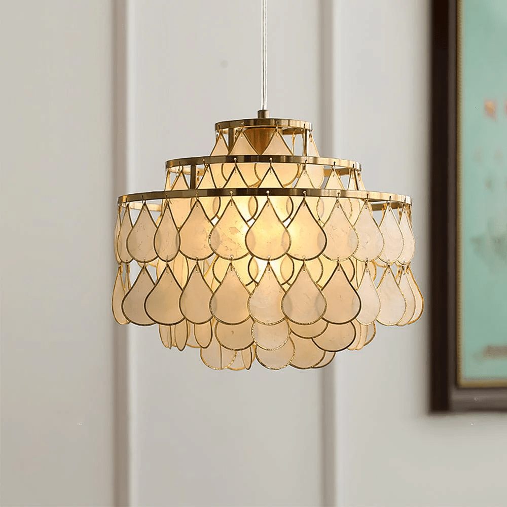 Savenwyn Shell Chandelier-Moonnatur