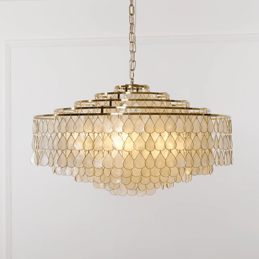 Savenwyn Shell Chandelier-Moonnatur