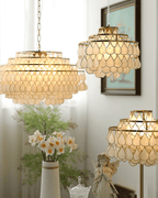 Savenwyn Shell Chandelier-Moonnatur
