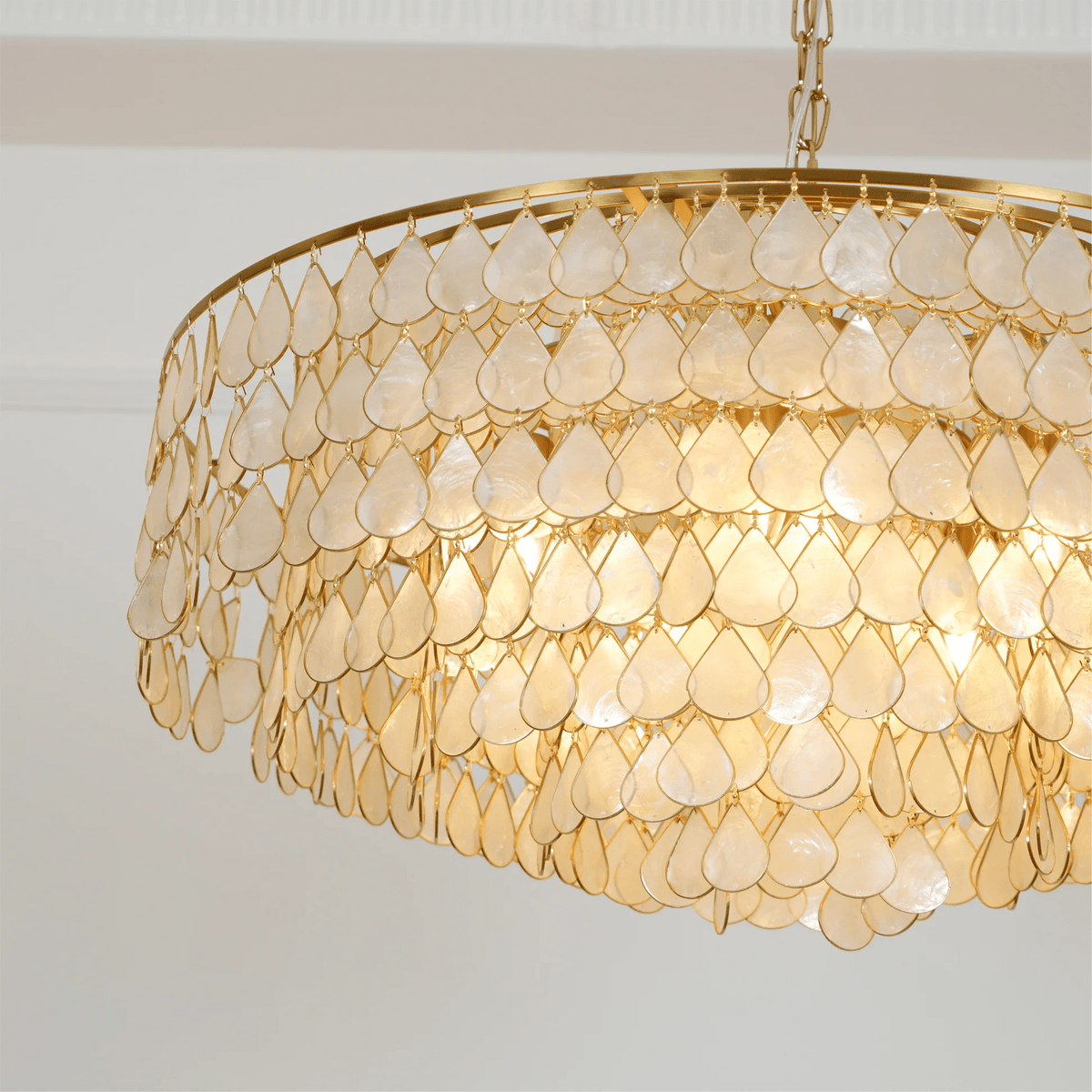 Savenwyn Shell Chandelier-Moonnatur