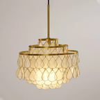 Savenwyn Shell Chandelier-Moonnatur