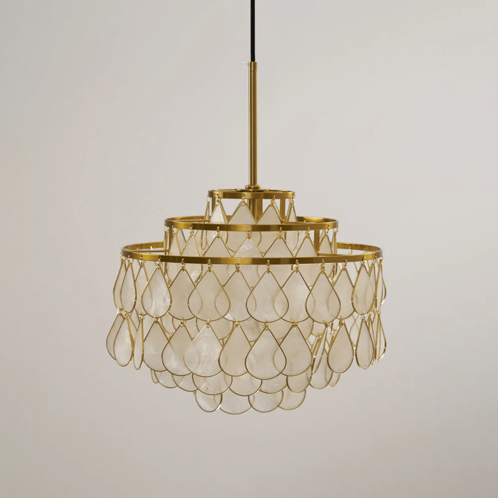 Savenwyn Shell Chandelier-Moonnatur