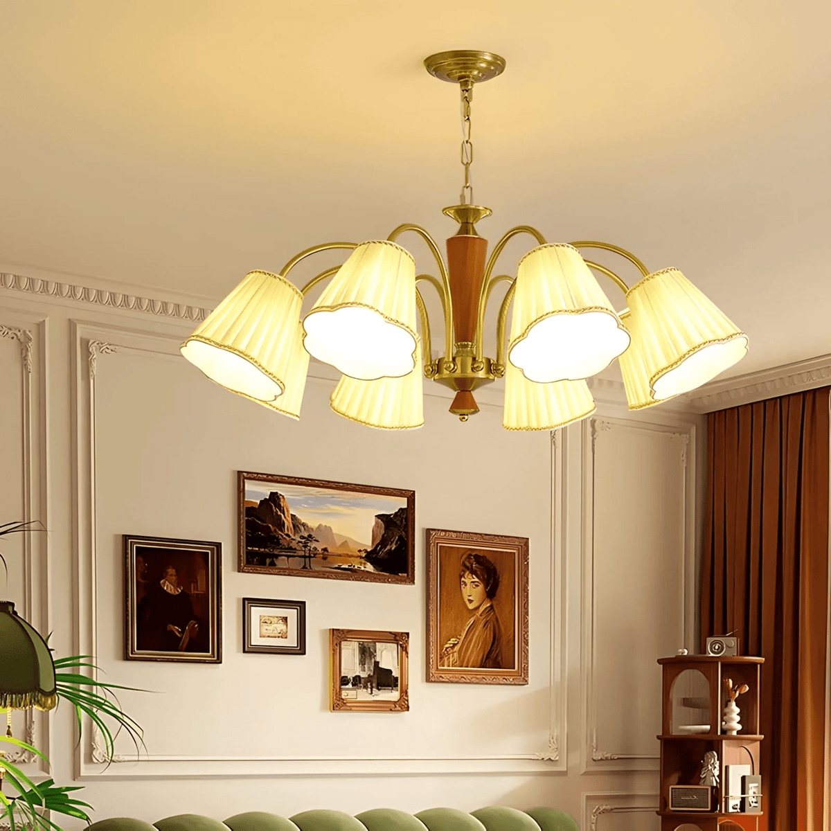 Selvenwynne Fabric Chandelier-Moonnatur
