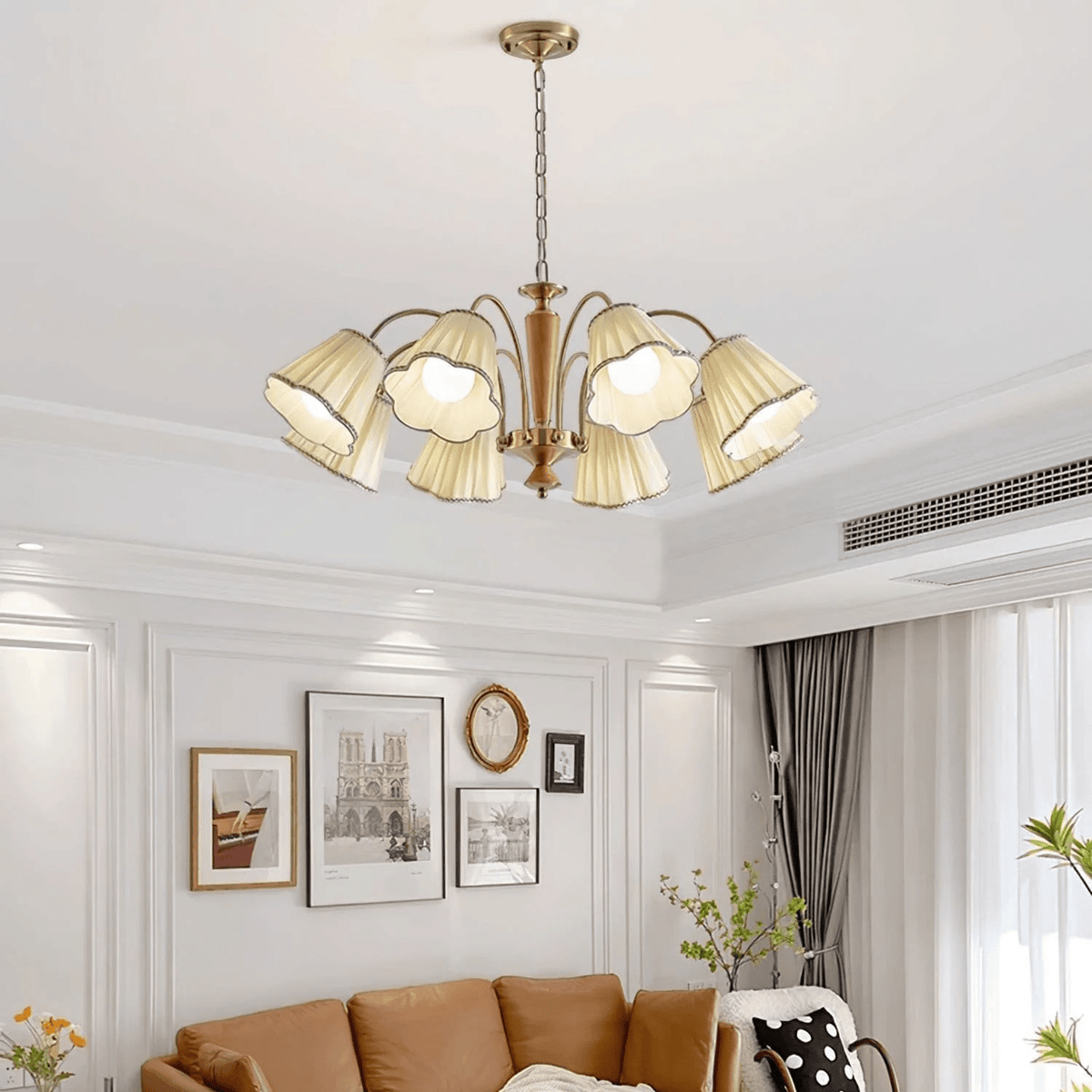 Selvenwynne Fabric Chandelier-Moonnatur