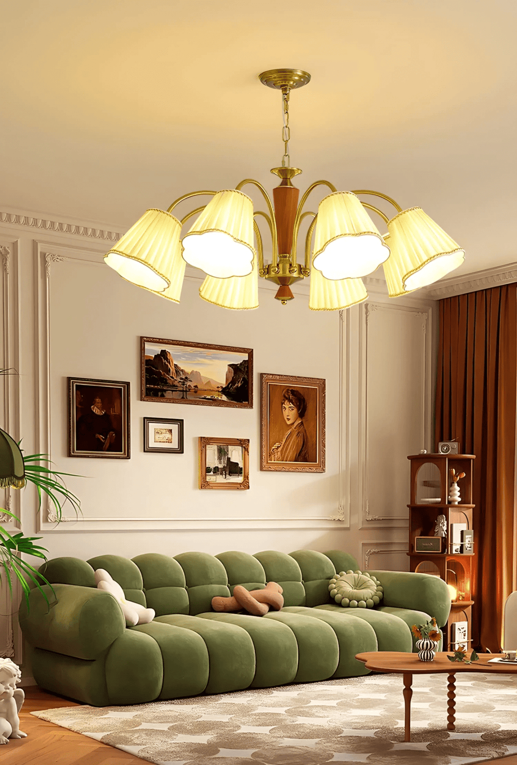 Selvenwynne Fabric Chandelier-Moonnatur