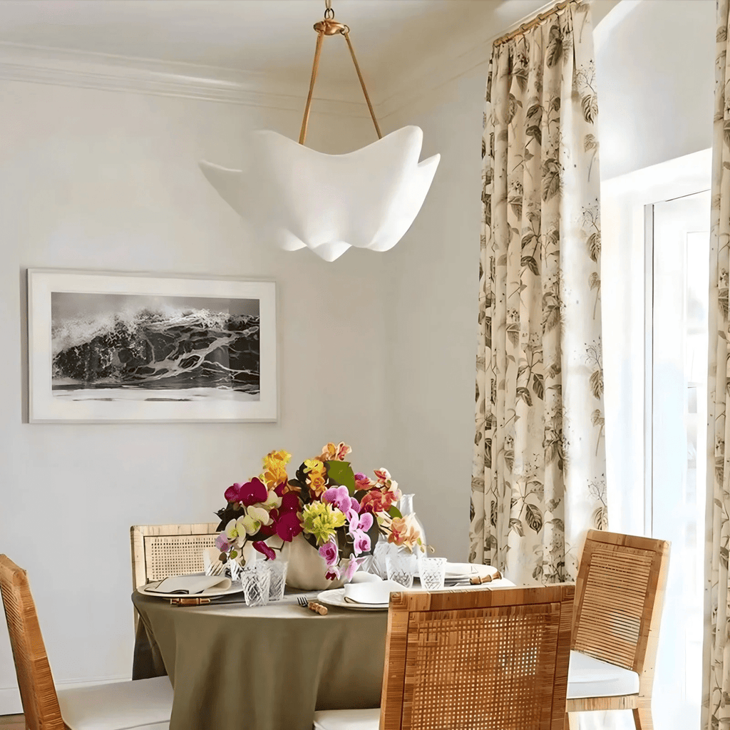 Tardenlynne Plaster Chandelier-Moonnatur