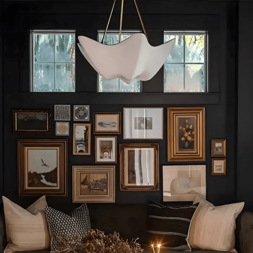 Tardenlynne Plaster Chandelier-Moonnatur