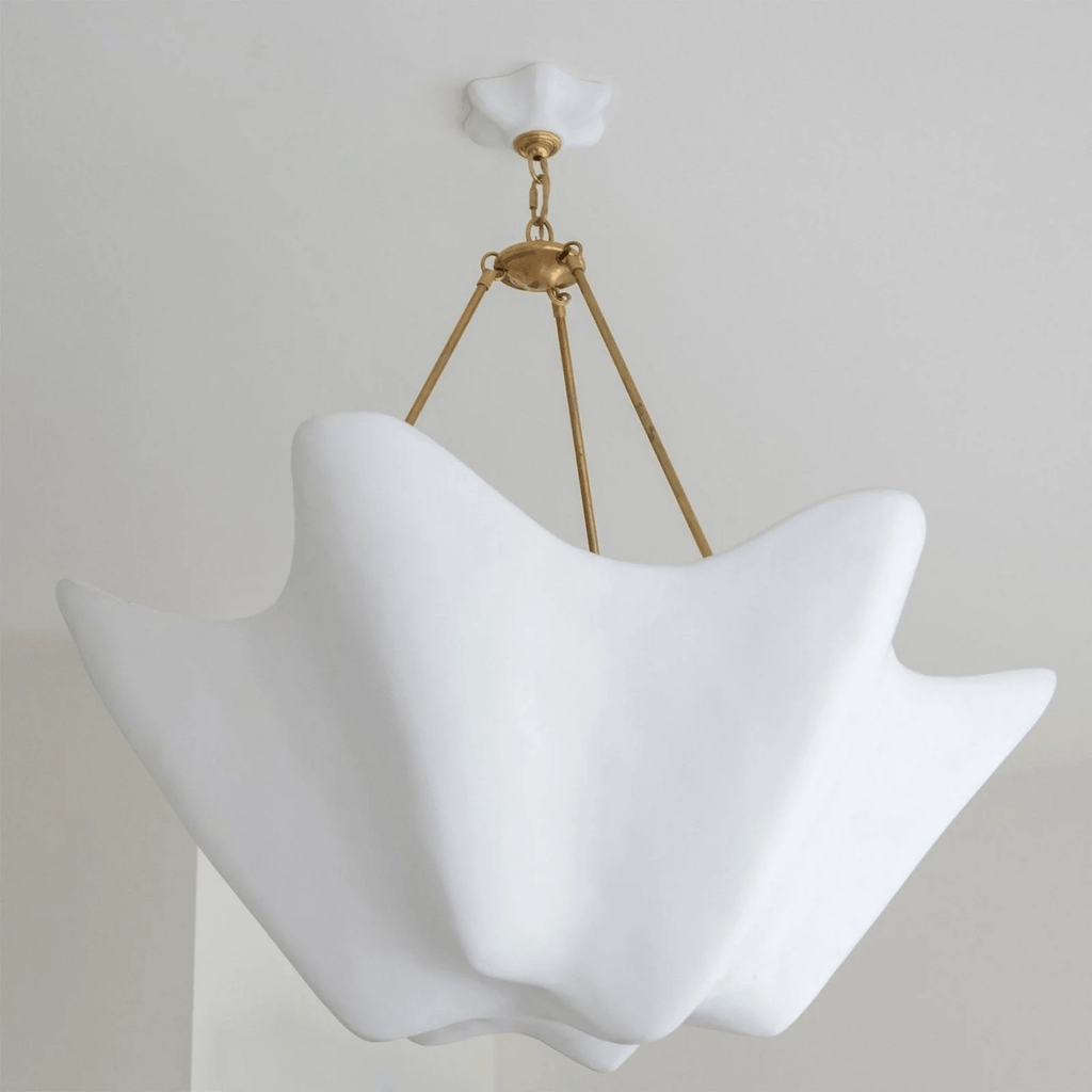 Tardenlynne Plaster Chandelier-Moonnatur