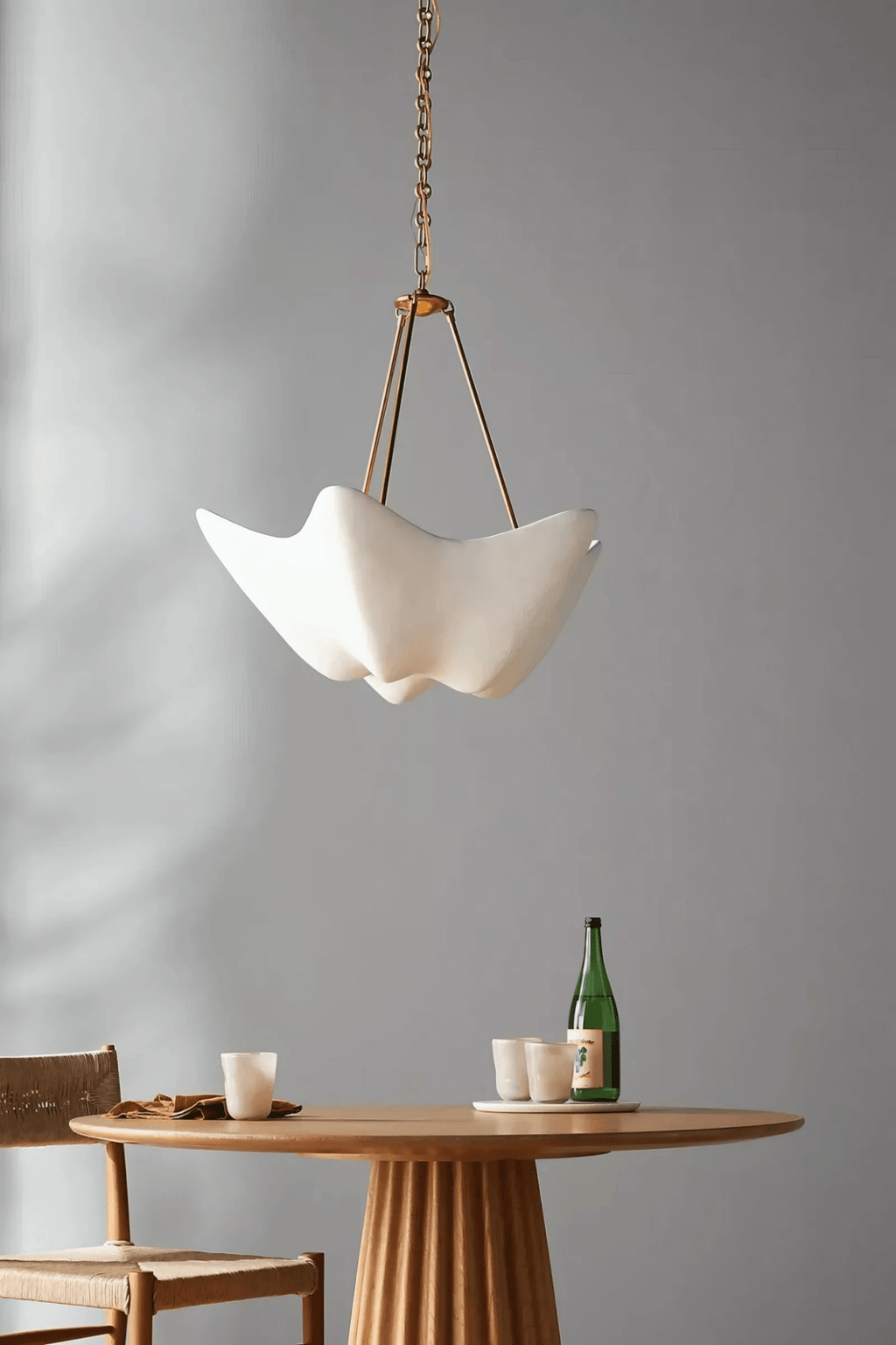 Tardenlynne Plaster Chandelier-Moonnatur
