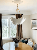 Tardenlynne Plaster Chandelier-Moonnatur