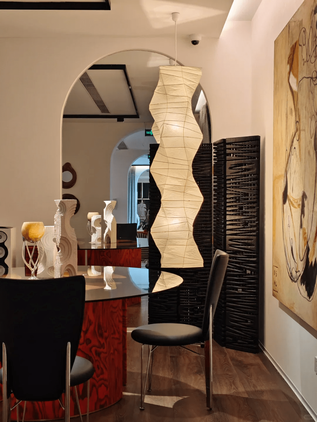 Tarnelora Paper Pendant Light-Moonnatur