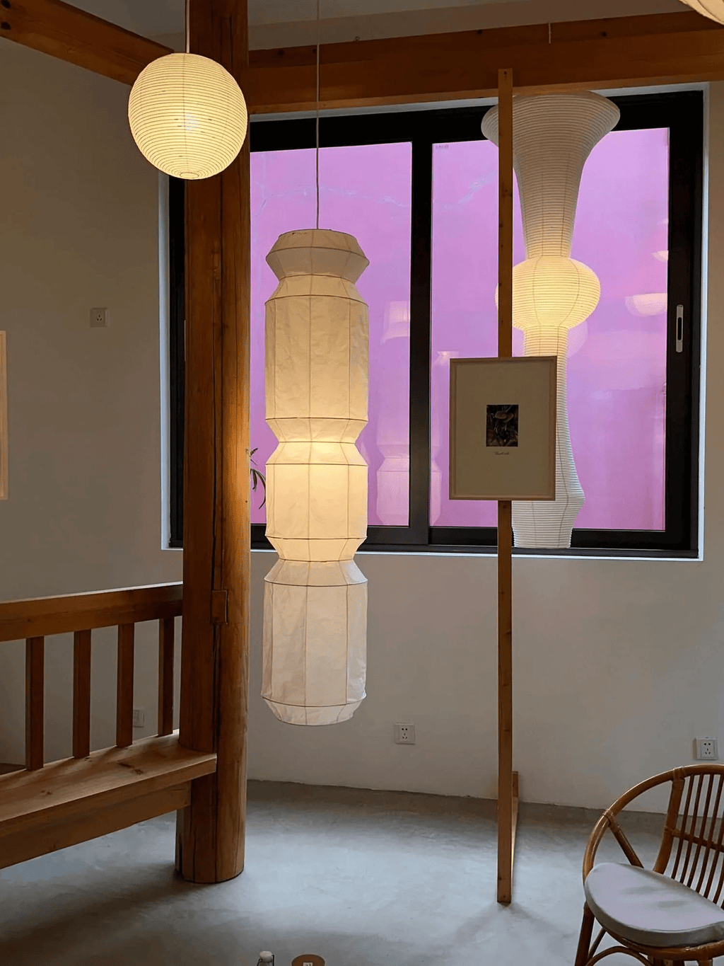 Torrenelis Paper Pendant Light-Moonnatur