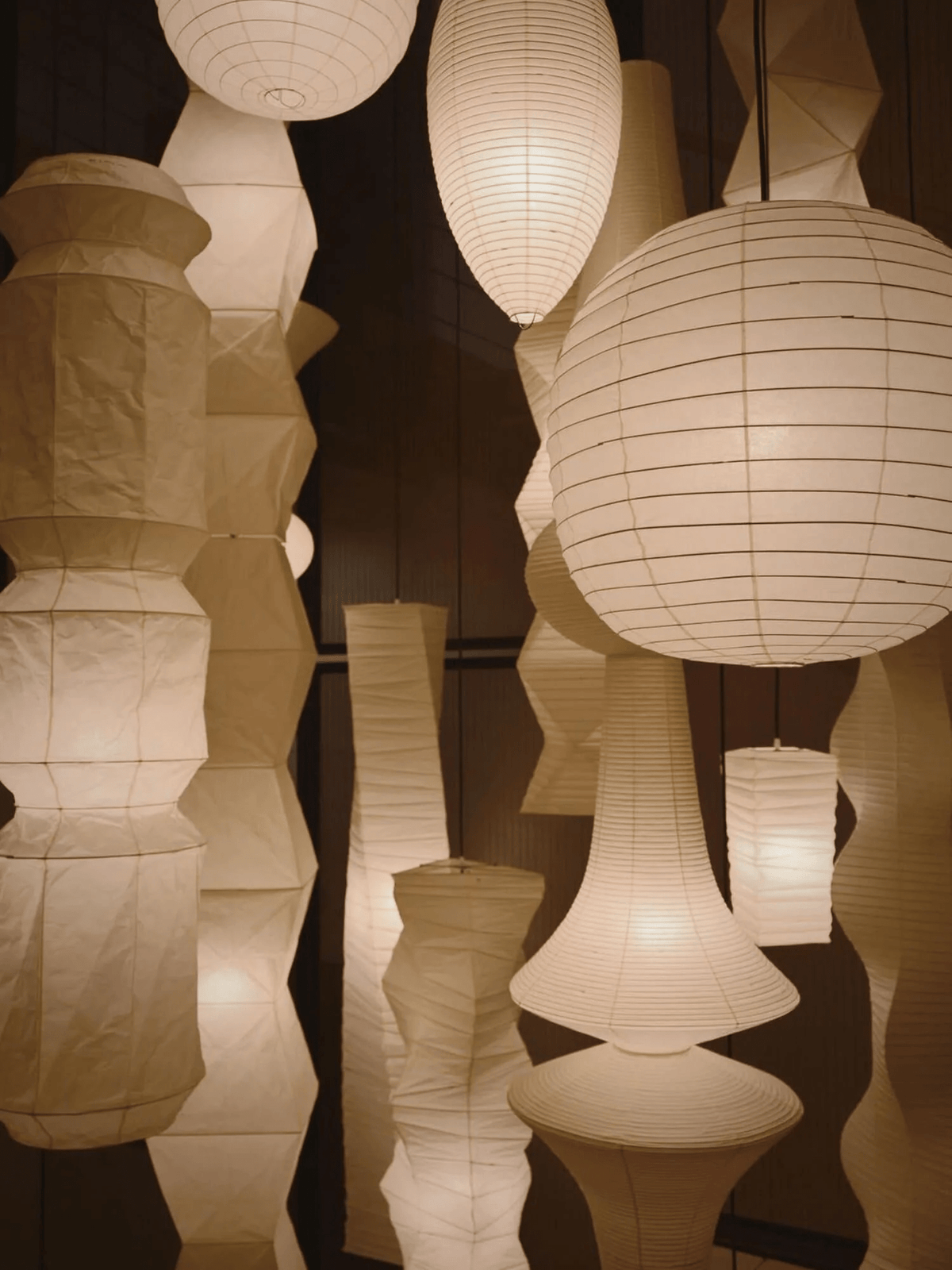 Torrenelis Paper Pendant Light-Moonnatur