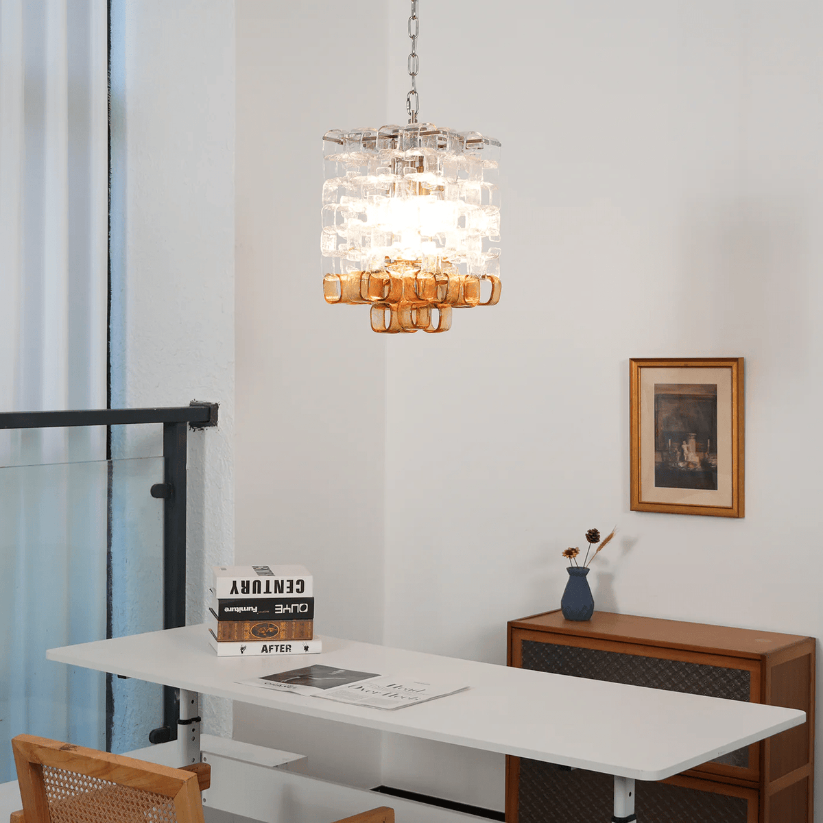 Bellina Glass Chandelier-Moonnatur