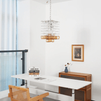 Bellina Glass Chandelier-Moonnatur