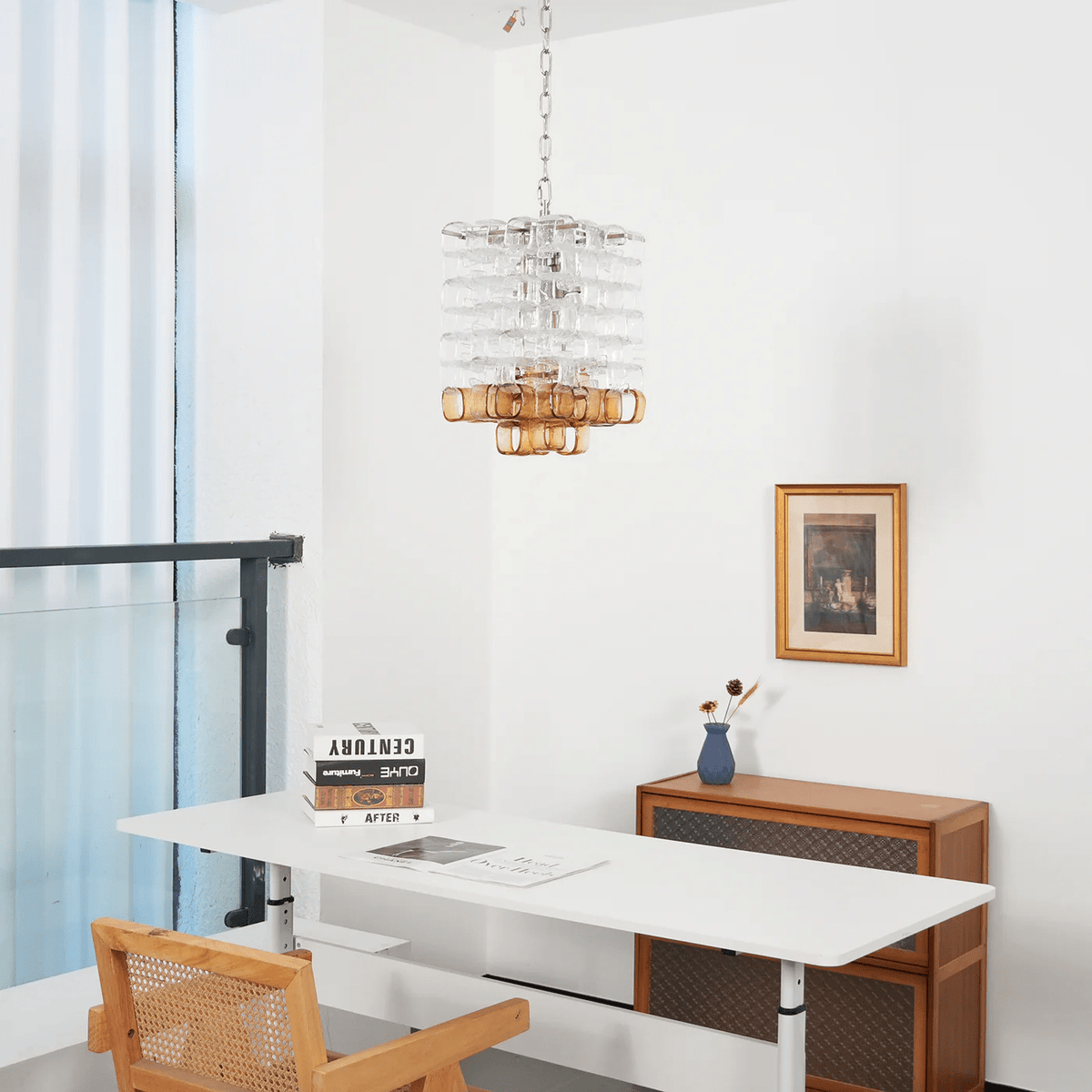 Bellina Glass Chandelier-Moonnatur