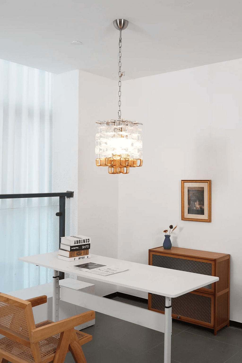 Bellina Glass Chandelier-Moonnatur