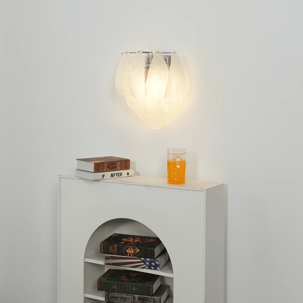 Dunselina Glass Wall Light-Moonnatur