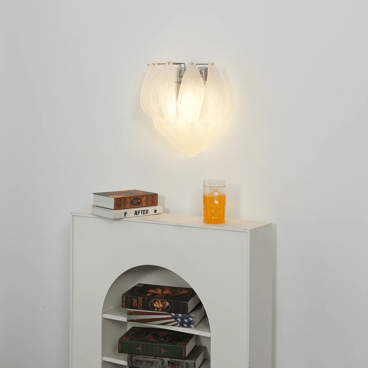 Dunselina Glass Wall Light-Moonnatur