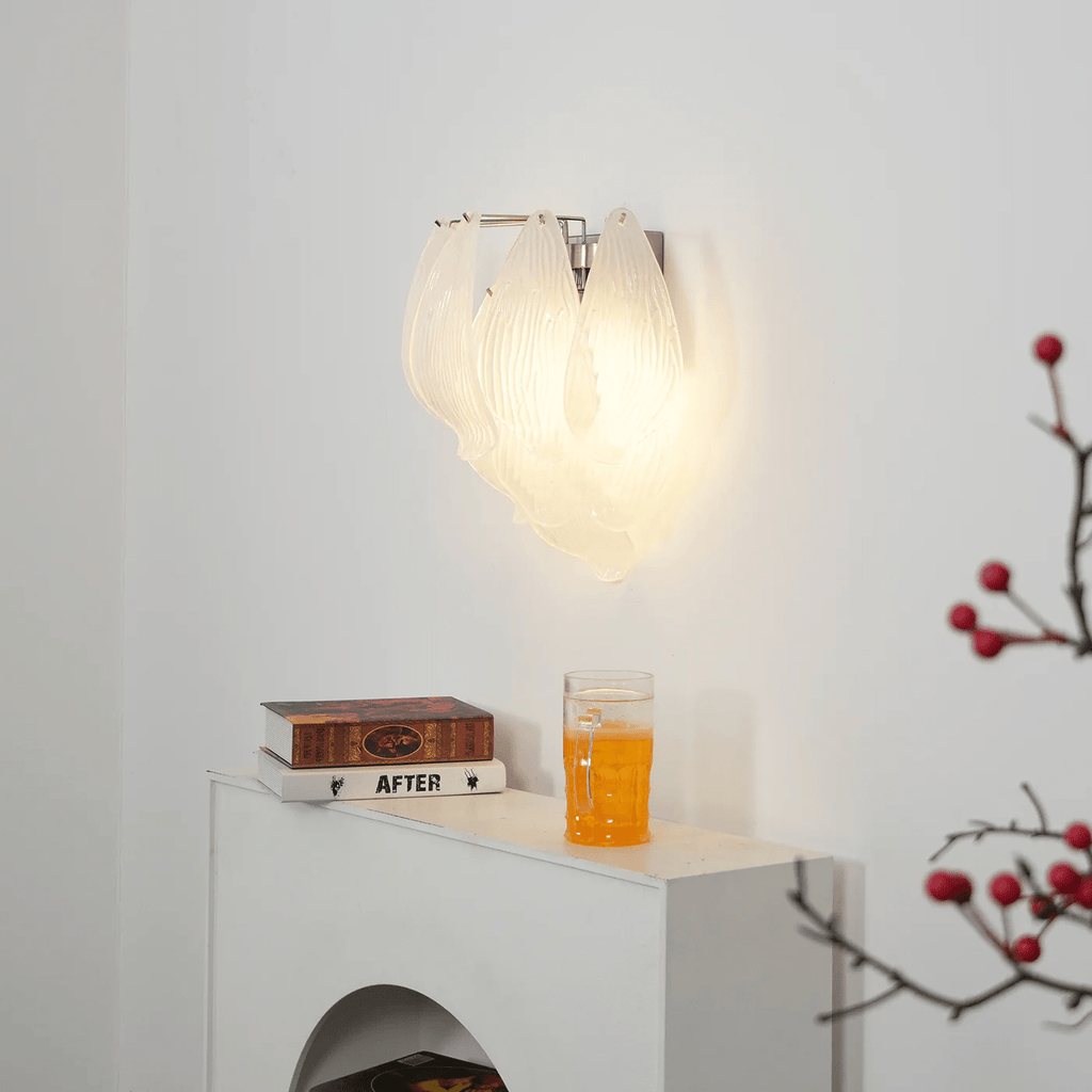Dunselina Glass Wall Light-Moonnatur