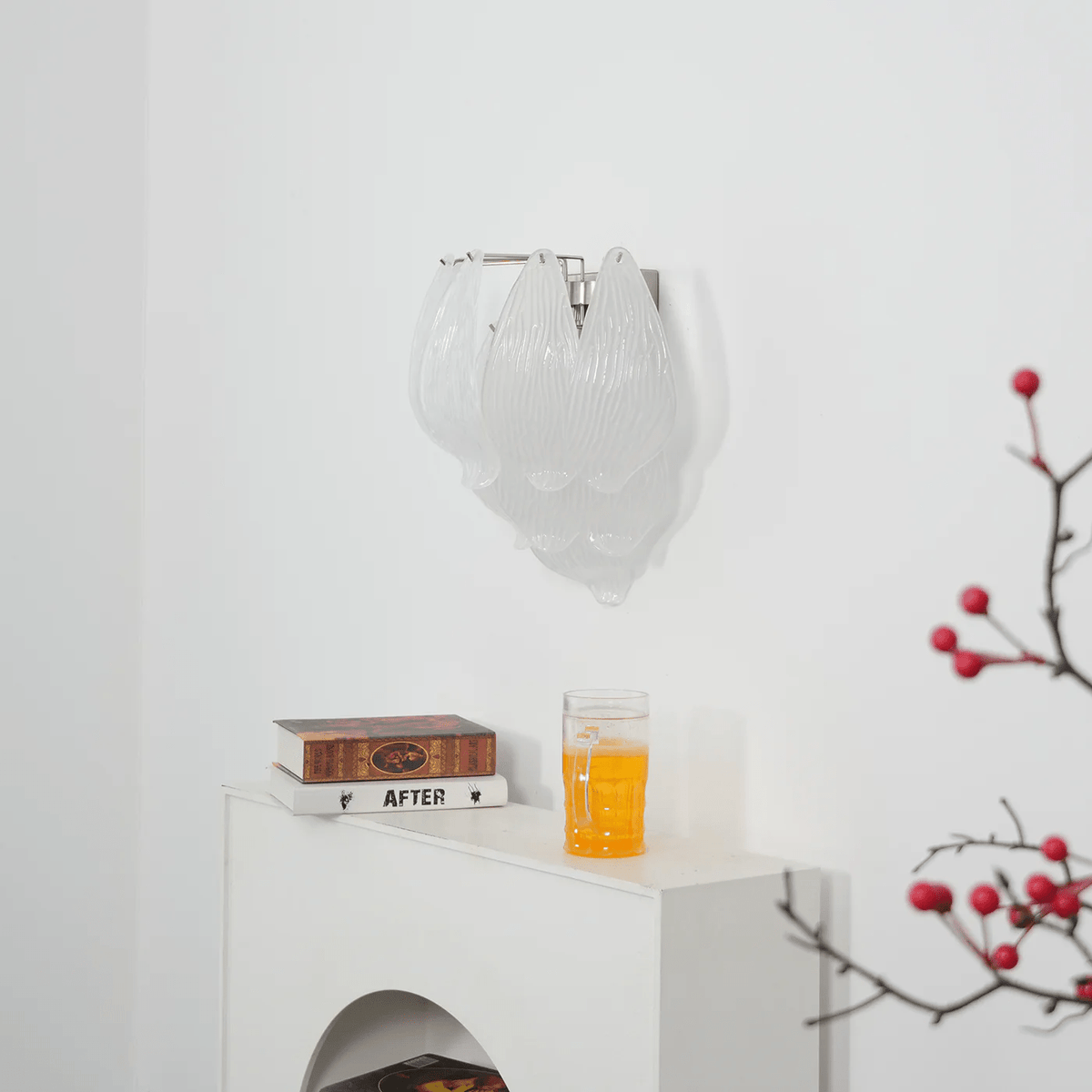 Dunselina Glass Wall Light-Moonnatur