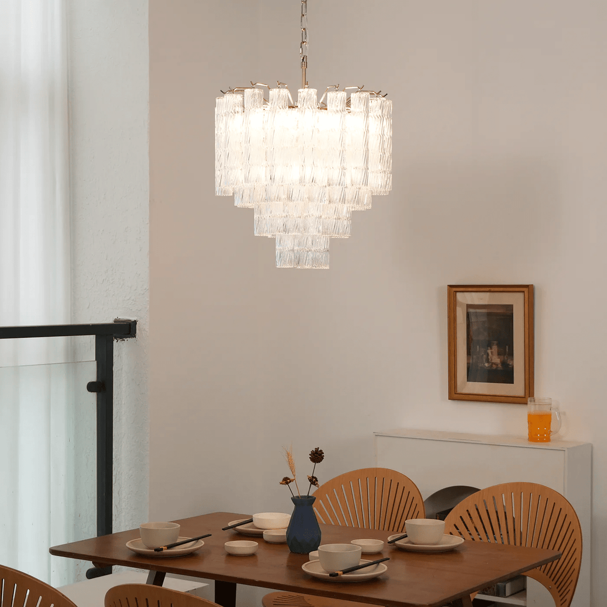 Dorreniel Glass Chandelier-Moonnatur
