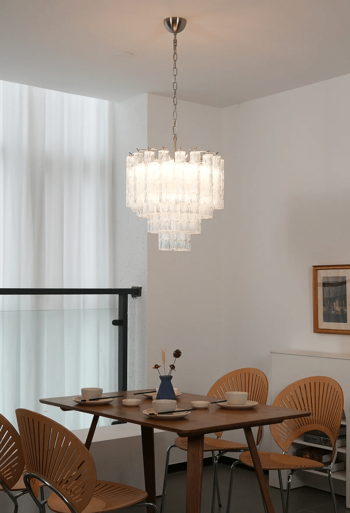 Dorreniel Glass Chandelier-Moonnatur