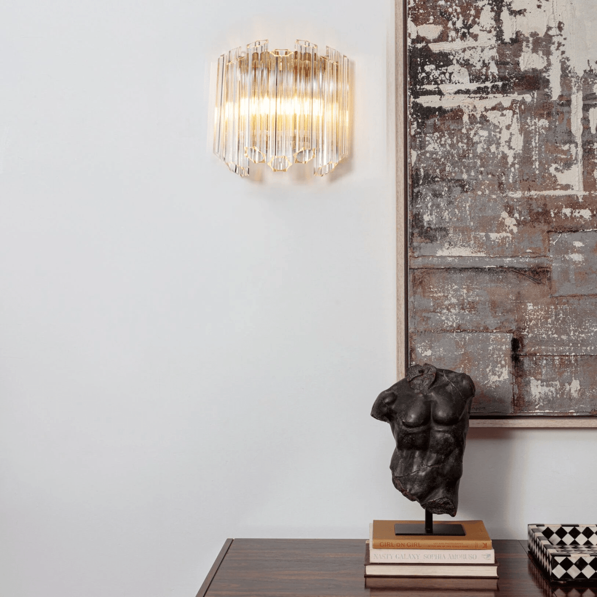 Edrenis Glass Wall Light-Moonnatur