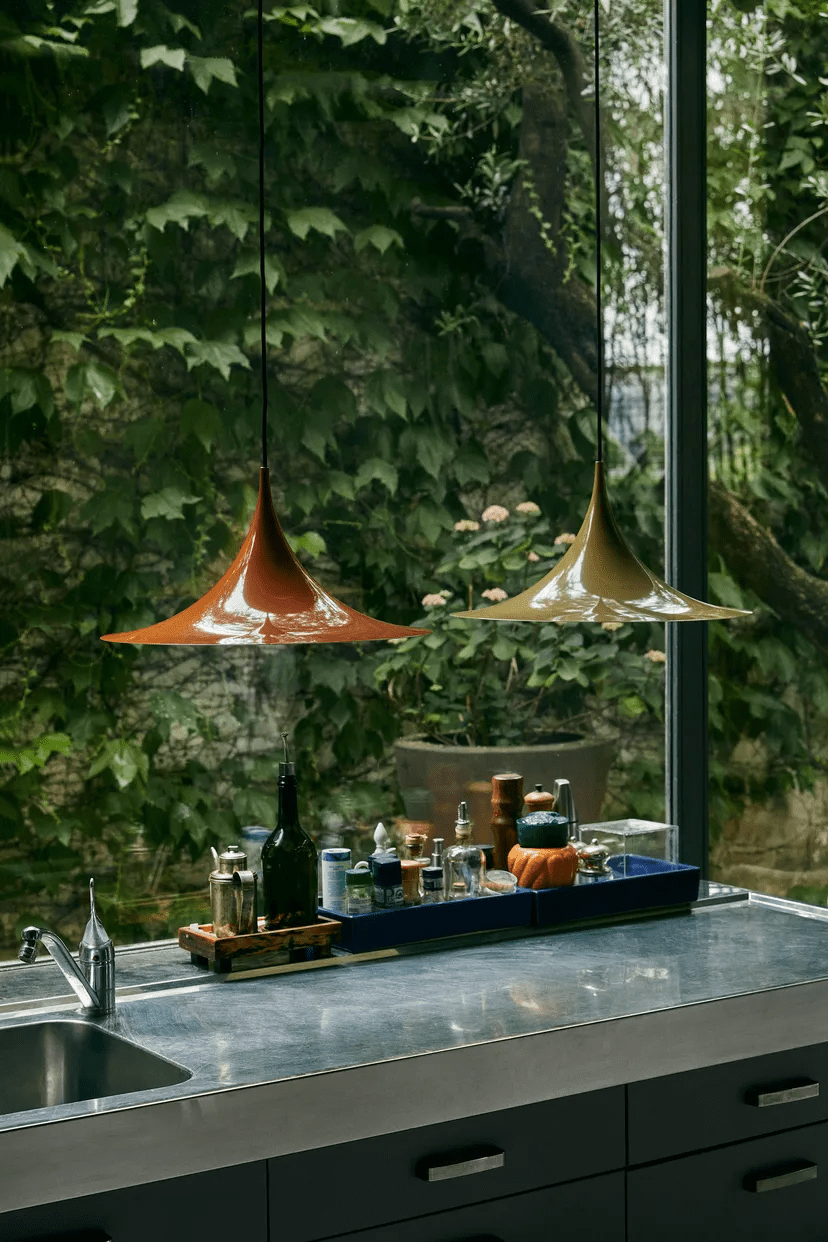 Jarnelle Steel Pendant Light-Moonnatur