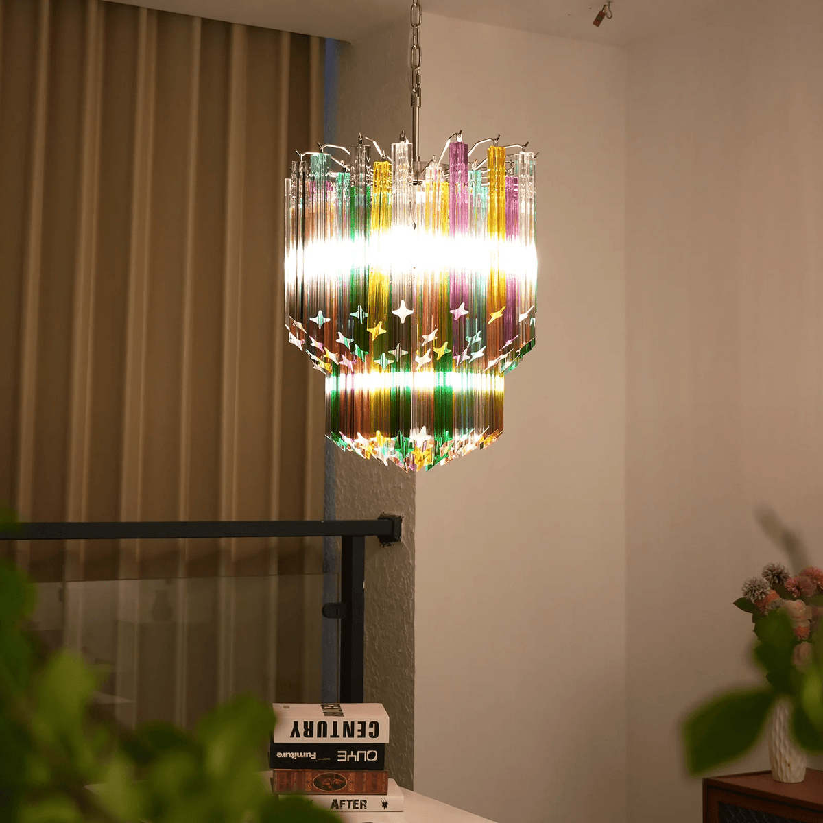 Camberlark Glass Chandelier-Moonnatur