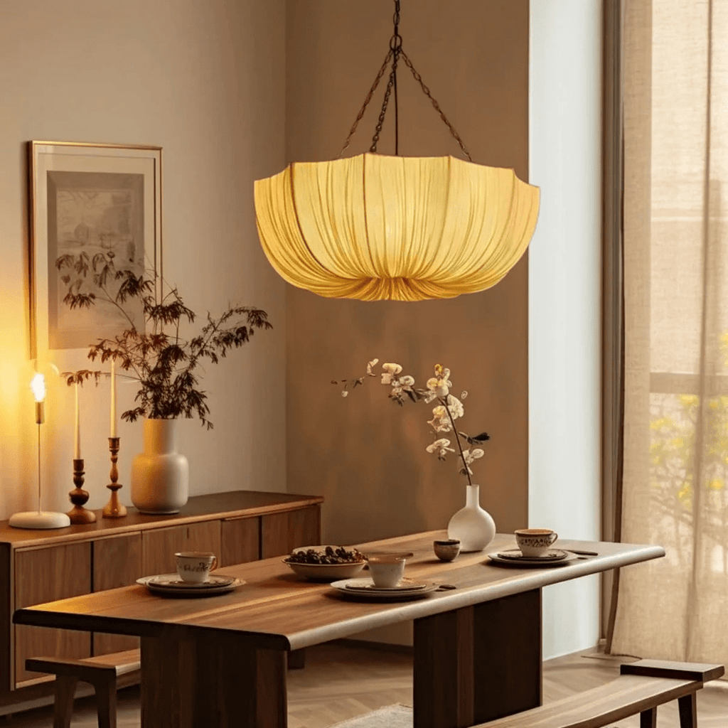 Ulvenera Fabric Pendant Light-Moonnatur