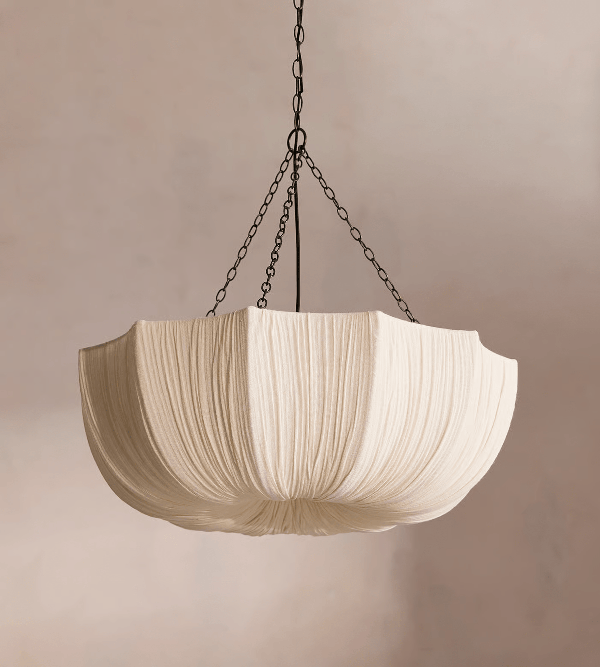 Ulvenera Fabric Pendant Light-Moonnatur