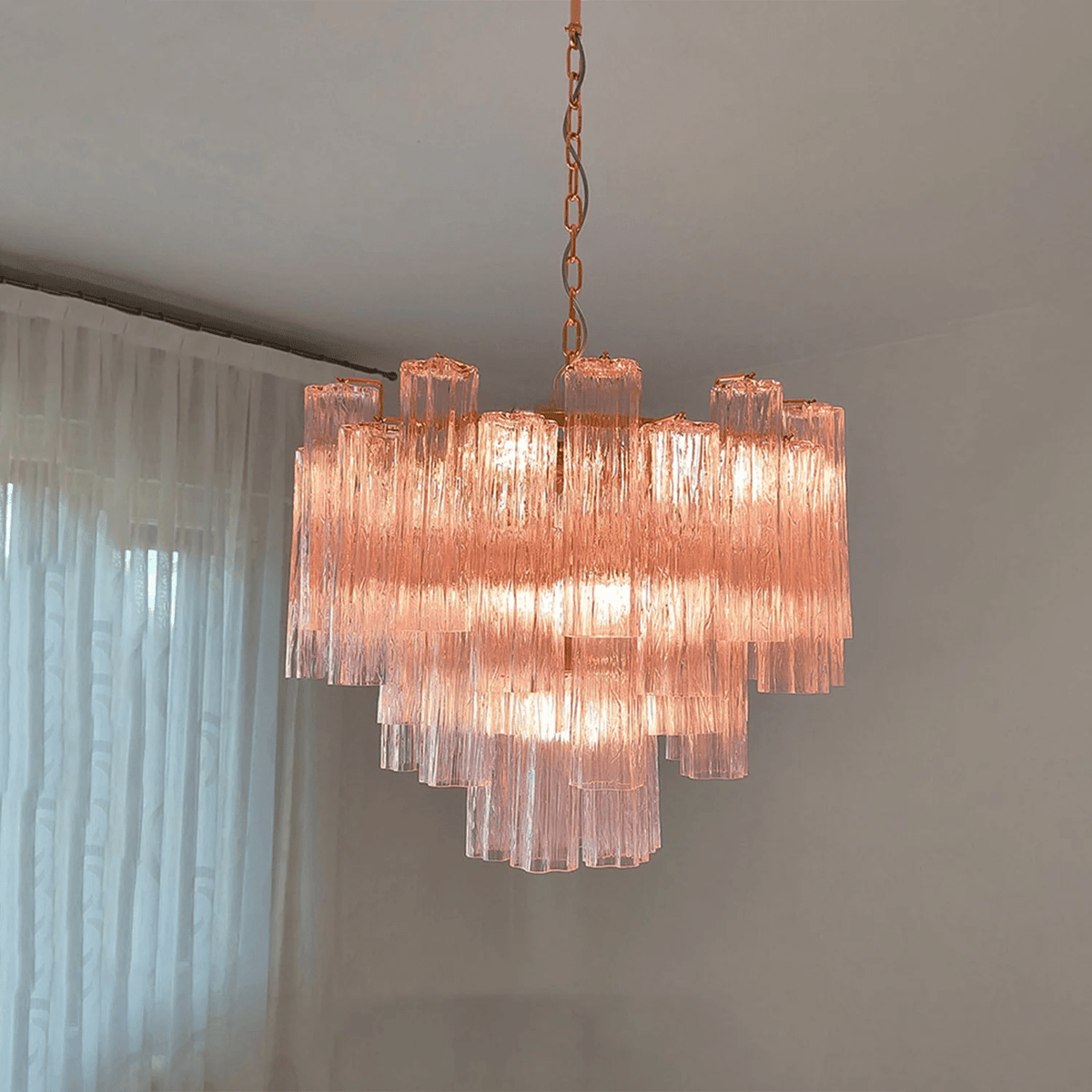 Brevenhill Glass Chandelier-Moonnatur