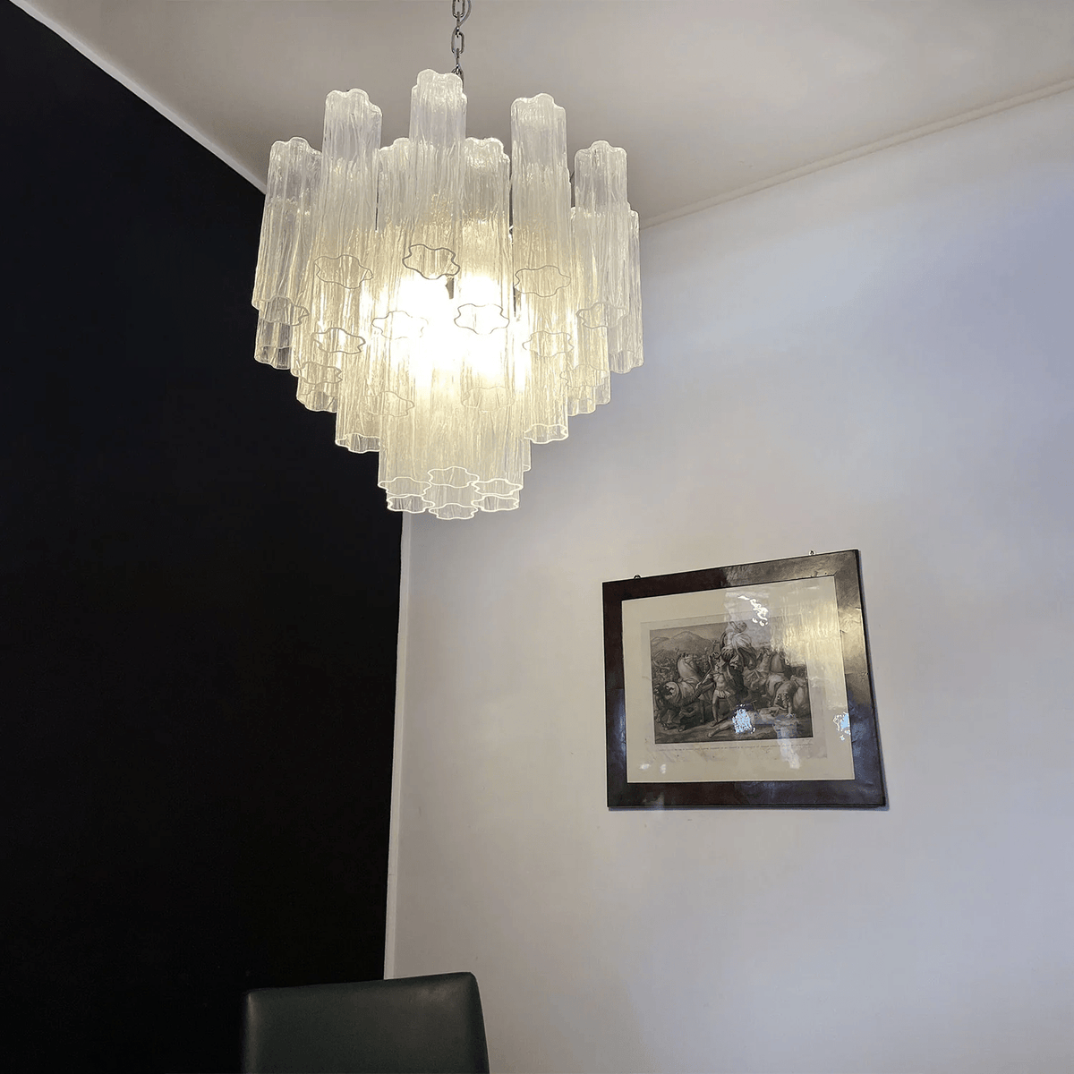 Brevenhill Glass Chandelier-Moonnatur