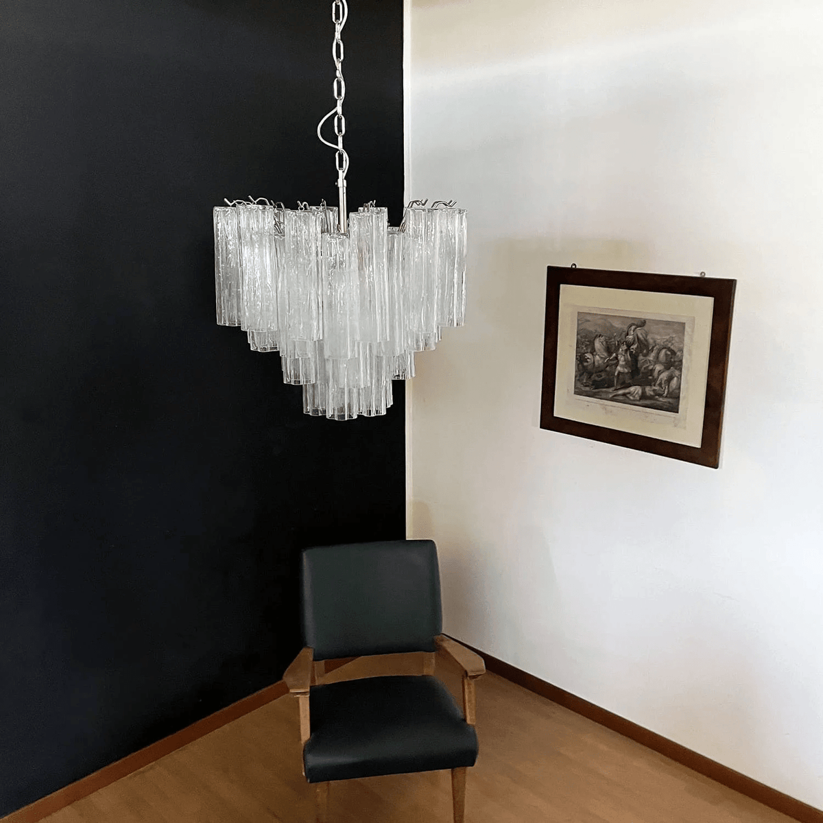 Brevenhill Glass Chandelier-Moonnatur