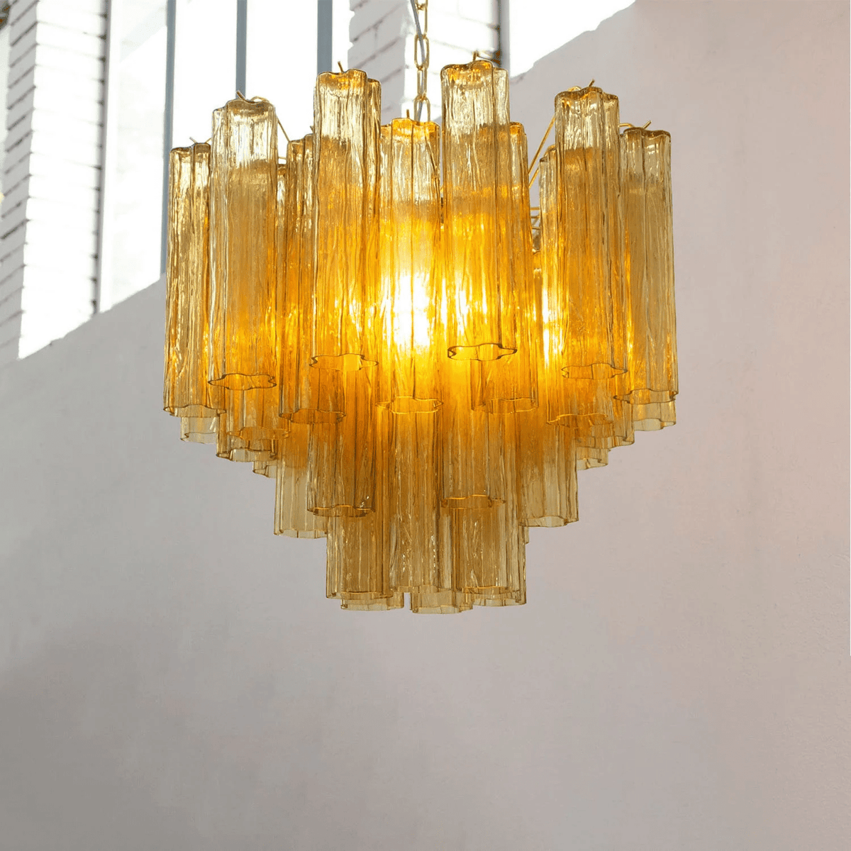 Brevenhill Glass Chandelier-Moonnatur