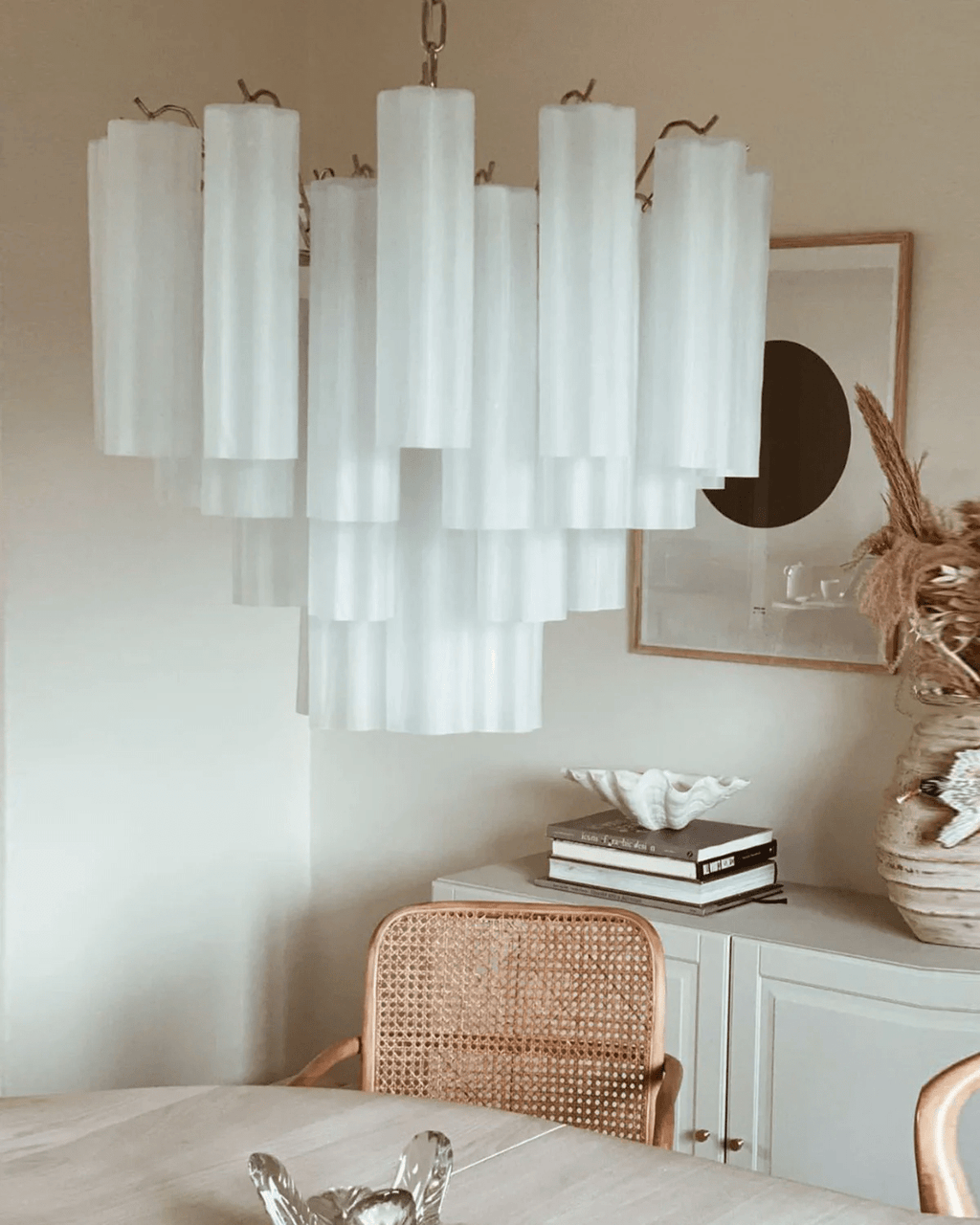 Brevenhill Glass Chandelier-Moonnatur